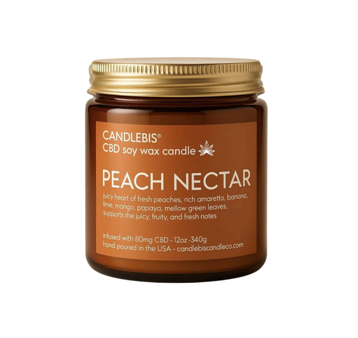 Candlebis CBD Candle / Peach Nectar 80 mg